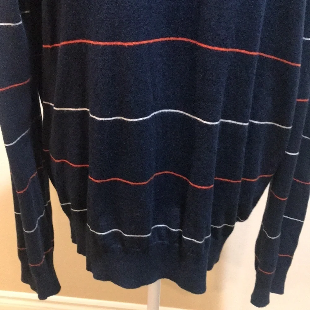 Banana Republic Luxury Blend V-Neck Silk/Cotton/Linen Blend Pullover Sweater-L
